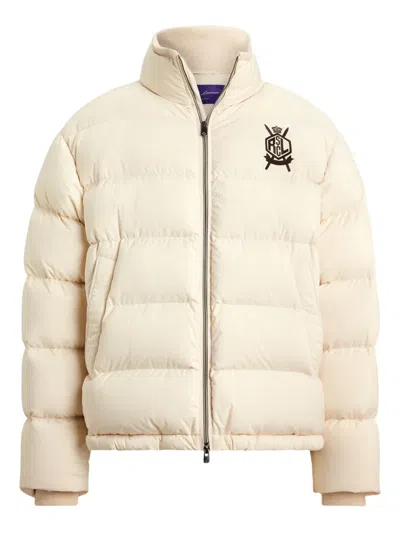 Ralph Lauren Emerson Quilted Bomber Jacket In Neutral