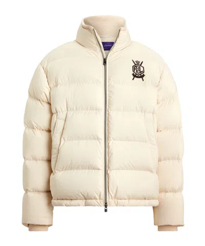 Ralph Lauren Emerson Quilted Bomber Jacket In Neutral