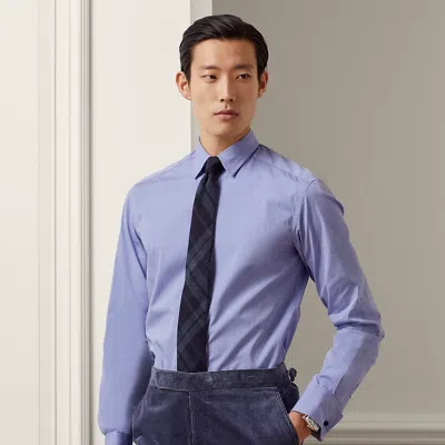 Ralph Lauren End-on-end French Cuff Shirt In Blue