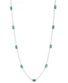 Ralph Lauren Epoxy Stone Station Collar Necklace In Metallic