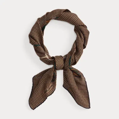 Ralph Lauren Equestrian Cashmere-silk Neckerchief In Multi