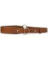 Ralph Lauren Equestrian D-ring Leather Belt In Brown