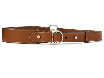 Ralph Lauren Equestrian D-ring Leather Belt Women's Belts Lauren Tan: Sm In Brown