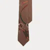Ralph Lauren Equestrian-print Cashmere-silk Tie In Multi