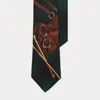 Ralph Lauren Equestrian-print Plaid Wool Tie In Multi