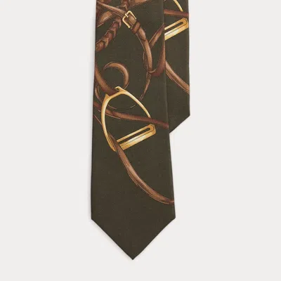 RALPH LAUREN RALPH LAUREN EQUESTRIAN-PRINT SILK TIE