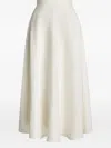 RALPH LAUREN ERICA LINEN A-LINE MIDI SKIRT