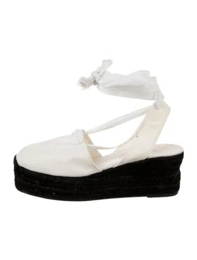 Pre-owned Ralph Lauren Espadrilles In Black/white