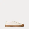 Polo Ralph Lauren Essence 100 Canvas Cap-toe Sneaker In Winter Cream