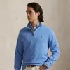 Ralph Lauren Estate-rib Quarter-zip Pullover In Blue