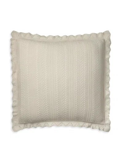 Ralph Lauren Estelle Pointelle Throw Pillow In Sand
