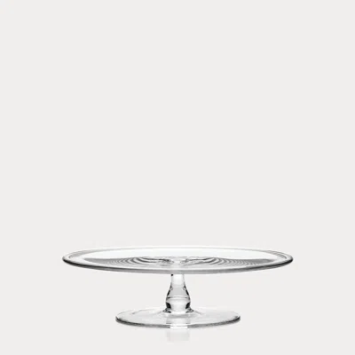 Ralph Lauren Ethan Cake Plate In Clear In Transparent