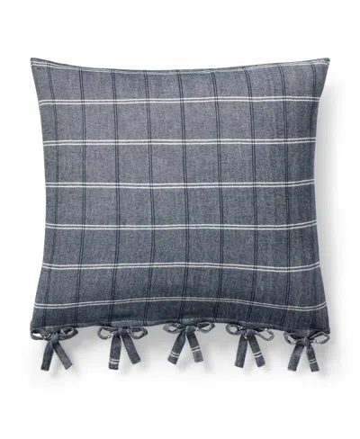 Ralph Lauren Eva Windowpane Decorative Pillow, 18" X 18" In Multi