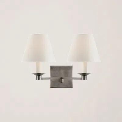 Ralph Lauren Evans Double-arm Sconce In White