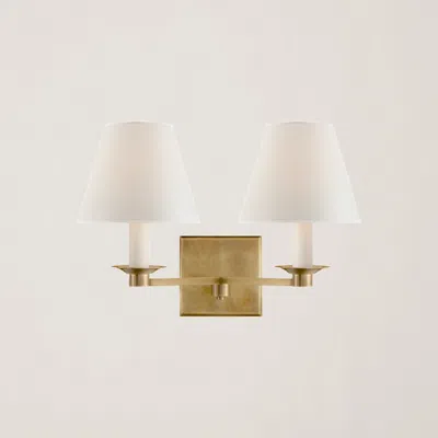 Ralph Lauren Evans Double-arm Sconce In White