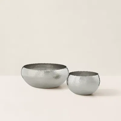 Ralph Lauren Evans Nesting Bowls In Silver