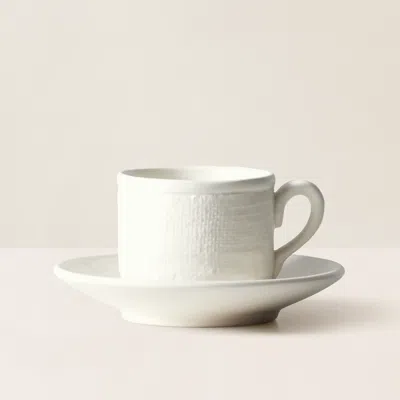 Ralph Lauren Everett Teacup & Saucer In Cream In White