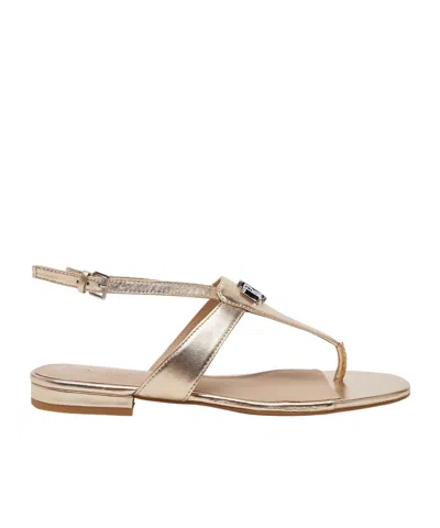Ralph Lauren Everley Flat Sandals In Brown