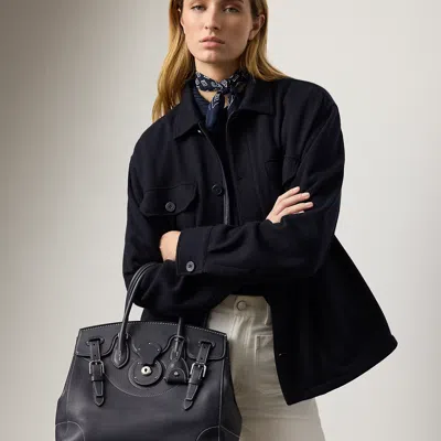 Ralph Lauren Extra-soft Ricky 33 Calfskin Bag In Blue
