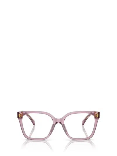 Ralph Lauren Eyeglasses In Shiny Trasparent Violet