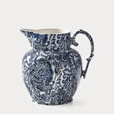 Ralph Lauren Faded Peony Etruscan Pitcher In Blue