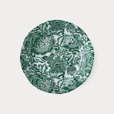 Ralph Lauren Faded Peony Salad Plate In Green