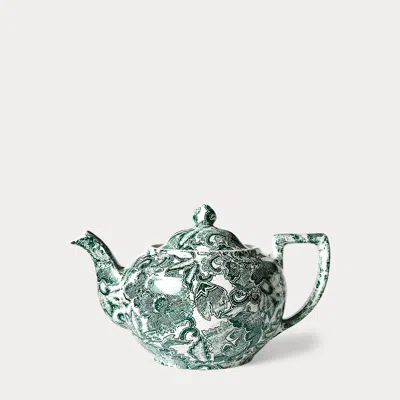 Ralph Lauren Faded Peony Teapot In Green