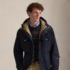 Ralph Lauren Faille Hooded Anorak In Blue