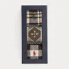 Ralph Lauren Fair Isle & Plaid 3-sock Gift Set In Multi