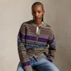 Ralph Lauren Fair Isle Buttoned Cardigan In Multi