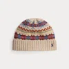 Ralph Lauren Fair Isle Wool-blend Beanie In Multi