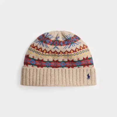 Ralph Lauren Fair Isle Wool-blend Beanie In Multi