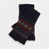 Ralph Lauren Fair Isle Wool-blend Fingerless Gloves In Multi