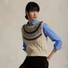 Ralph Lauren Fair Isle-yoke Sweater Vest In Multi