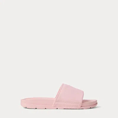 Ralph Lauren Kids' Fairview Polo Pony Slide In Hint Of Pink