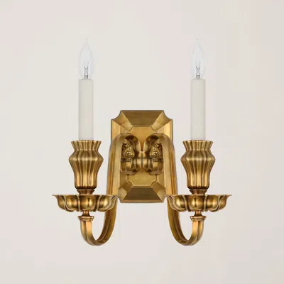 Ralph Lauren Falaise Double Sconce In Gold
