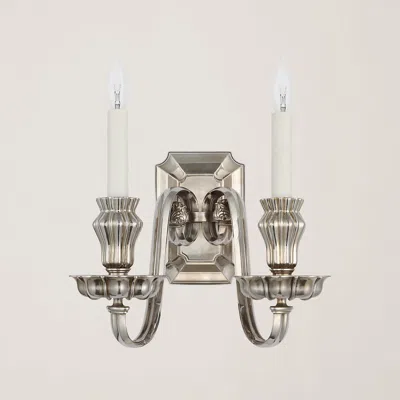 Ralph Lauren Falaise Double Sconce In White