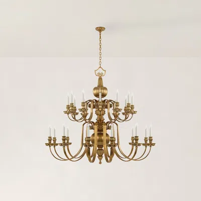 Ralph Lauren Falaise Grande 2-tier Chandelier In Gold