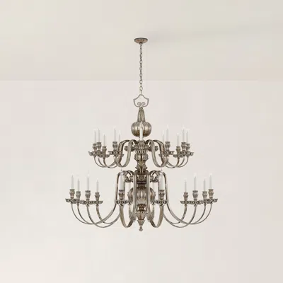 Ralph Lauren Falaise Grande 2-tier Chandelier In Gray