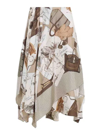 RALPH LAUREN GLENN KNEE MIDI SKIRT