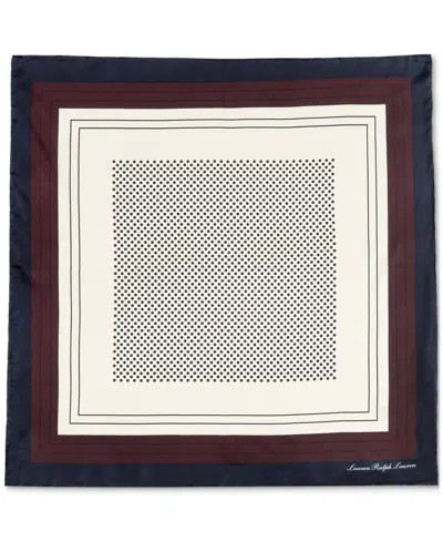 Ralph Lauren Fall Dot Silk Square Scarf In Multi