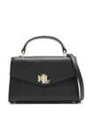 Ralph Lauren Farrah Sm Satchel Small In Black