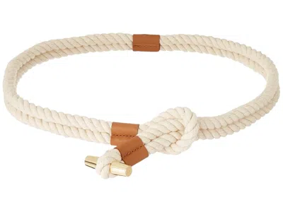 Ralph Lauren Fashion Rope Toggle Casual Medium Women's Belts Natural: Md In Neutral