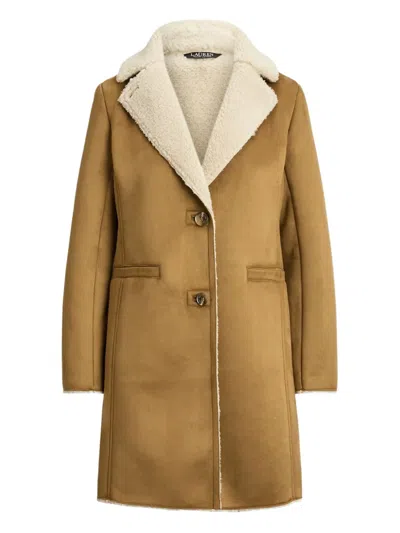 RALPH LAUREN FAUX-FUR COLLAR COAT
