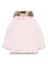 Polo Ralph Lauren Faux-fur-trim Down Parka In Pink