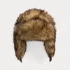 Polo Ralph Lauren Faux-fur Earflap Hat In Brown