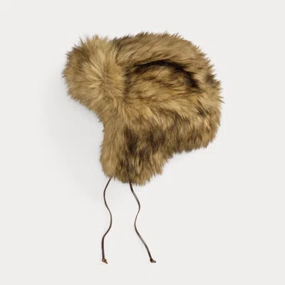 Ralph Lauren Faux-fur Trapper Hat In Brown