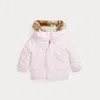 Polo Ralph Lauren Kids' Faux-fur-trim Down Parka In Pink
