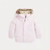 Polo Ralph Lauren Kids' Faux-fur-trim Down Parka In Pink