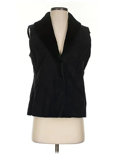 Pre-owned Ralph Lauren Faux Fur Vest In Black